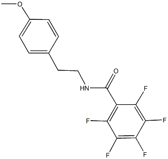 2,3,4,5,6-pentafluoro-N-[2-(4-methoxyphenyl)ethyl]benzamide 구조식 이미지