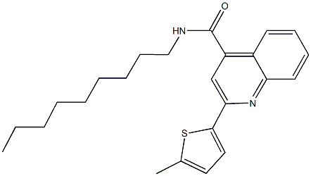 2-(5-methyl-2-thienyl)-N-nonyl-4-quinolinecarboxamide 구조식 이미지