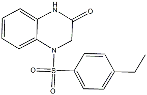 4-[(4-ethylphenyl)sulfonyl]-3,4-dihydro-2(1H)-quinoxalinone 구조식 이미지