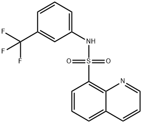 N-[3-(trifluoromethyl)phenyl]-8-quinolinesulfonamide Structure