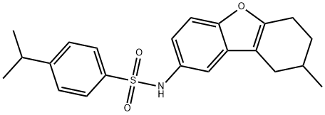 4-isopropyl-N-(8-methyl-6,7,8,9-tetrahydrodibenzo[b,d]furan-2-yl)benzenesulfonamide Structure