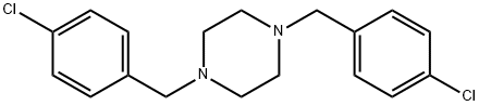 1,4-bis(4-chlorobenzyl)piperazine 구조식 이미지