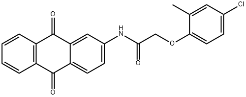 2-(4-chloro-2-methylphenoxy)-N-(9,10-dioxo-9,10-dihydro-2-anthracenyl)acetamide Structure