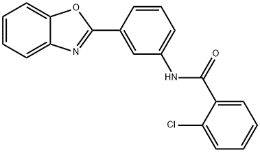 N-[3-(1,3-benzoxazol-2-yl)phenyl]-2-chlorobenzamide Structure