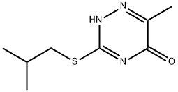 3-(isobutylsulfanyl)-6-methyl-1,2,4-triazin-5-ol 구조식 이미지