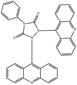 1,2-di(9-acridinyl)-4-phenyl-1,2,4-triazolidine-3,5-dione Structure