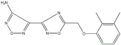 4-{5-[(2,3-dimethylphenoxy)methyl]-1,2,4-oxadiazol-3-yl}-1,2,5-oxadiazol-3-amine Structure