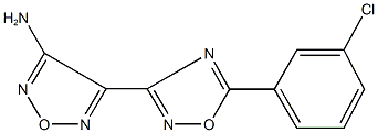 4-[5-(3-chlorophenyl)-1,2,4-oxadiazol-3-yl]-1,2,5-oxadiazol-3-amine Structure