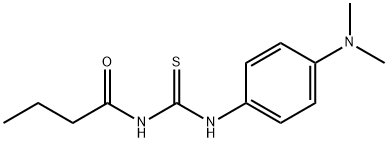 N-butyryl-N'-[4-(dimethylamino)phenyl]thiourea 구조식 이미지