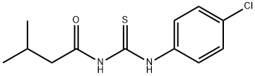 N-(4-chlorophenyl)-N'-(3-methylbutanoyl)thiourea 구조식 이미지