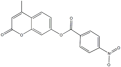 4-methyl-2-oxo-2H-chromen-7-yl 4-nitrobenzoate Structure