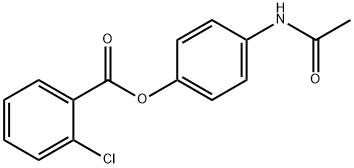 4-(acetylamino)phenyl 2-chlorobenzoate 구조식 이미지