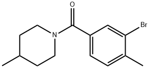 1-(3-bromo-4-methylbenzoyl)-4-methylpiperidine Structure