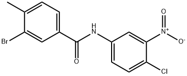 3-bromo-N-{4-chloro-3-nitrophenyl}-4-methylbenzamide 구조식 이미지