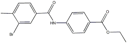 ethyl 4-[(3-bromo-4-methylbenzoyl)amino]benzoate Structure