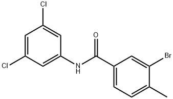 3-bromo-N-(3,5-dichlorophenyl)-4-methylbenzamide Structure