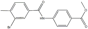 methyl 4-[(3-bromo-4-methylbenzoyl)amino]benzoate Structure