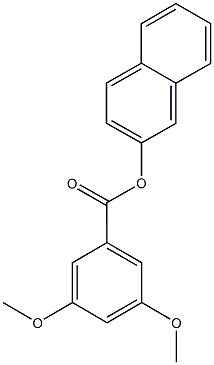 2-naphthyl 3,5-dimethoxybenzoate 구조식 이미지