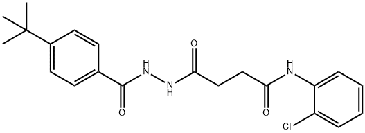 4-[2-(4-tert-butylbenzoyl)hydrazino]-N-(2-chlorophenyl)-4-oxobutanamide 구조식 이미지