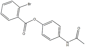 4-(acetylamino)phenyl 2-bromobenzoate Structure