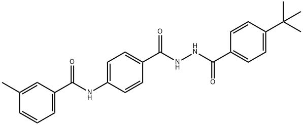 N-(4-{[2-(4-tert-butylbenzoyl)hydrazino]carbonyl}phenyl)-3-methylbenzamide Structure