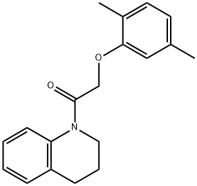 1-[(2,5-dimethylphenoxy)acetyl]-1,2,3,4-tetrahydroquinoline 구조식 이미지