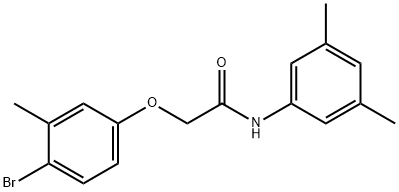 2-(4-bromo-3-methylphenoxy)-N-(3,5-dimethylphenyl)acetamide Structure