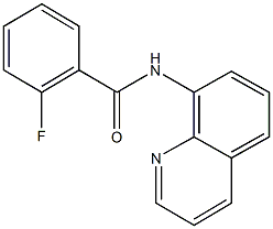 2-fluoro-N-(8-quinolinyl)benzamide 구조식 이미지