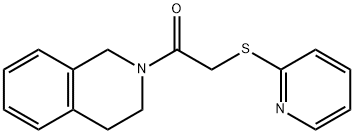 2-[(pyridin-2-ylsulfanyl)acetyl]-1,2,3,4-tetrahydroisoquinoline Structure