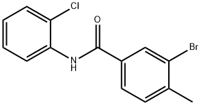 3-bromo-N-(2-chlorophenyl)-4-methylbenzamide 구조식 이미지