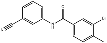 3-bromo-N-(3-cyanophenyl)-4-methylbenzamide Structure