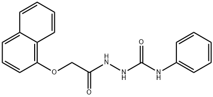 2-[(1-naphthyloxy)acetyl]-N-phenylhydrazinecarboxamide Structure