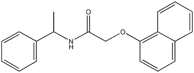 2-(1-naphthyloxy)-N-(1-phenylethyl)acetamide 구조식 이미지