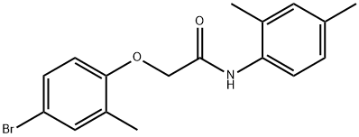 2-(4-bromo-2-methylphenoxy)-N-(2,4-dimethylphenyl)acetamide 구조식 이미지