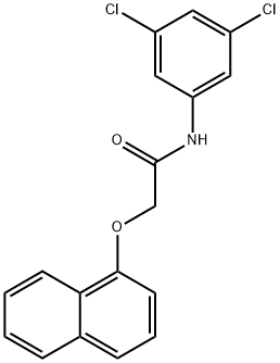 N-(3,5-dichlorophenyl)-2-(1-naphthyloxy)acetamide 구조식 이미지