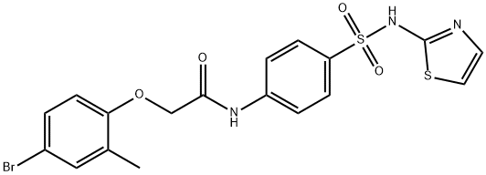 2-(4-bromo-2-methylphenoxy)-N-{4-[(1,3-thiazol-2-ylamino)sulfonyl]phenyl}acetamide Structure