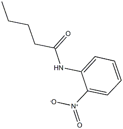 N-{2-nitrophenyl}pentanamide 구조식 이미지