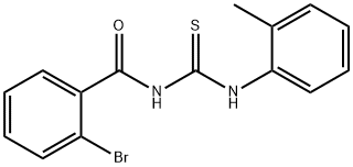 N-(2-bromobenzoyl)-N'-(2-methylphenyl)thiourea 구조식 이미지
