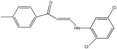 3-(2,5-dichloroanilino)-1-(4-methylphenyl)-2-propen-1-one 구조식 이미지