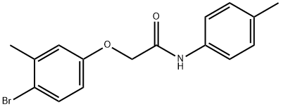 2-(4-bromo-3-methylphenoxy)-N-(4-methylphenyl)acetamide Structure