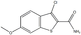 3-chloro-6-methoxy-1-benzothiophene-2-carboxamide 구조식 이미지