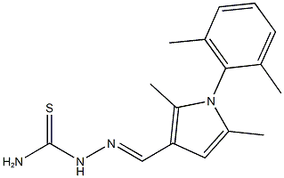 1-(2,6-dimethylphenyl)-2,5-dimethyl-1H-pyrrole-3-carbaldehyde thiosemicarbazone Structure