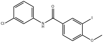 N-(3-chlorophenyl)-3-iodo-4-methoxybenzamide 구조식 이미지