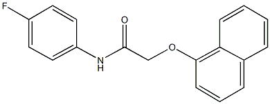 N-(4-fluorophenyl)-2-(1-naphthyloxy)acetamide 구조식 이미지