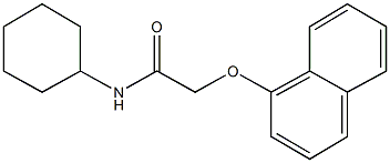 N-cyclohexyl-2-(1-naphthyloxy)acetamide 구조식 이미지