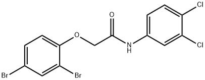 2-(2,4-dibromophenoxy)-N-(3,4-dichlorophenyl)acetamide 구조식 이미지