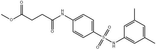 methyl 4-{4-[(3,5-dimethylanilino)sulfonyl]anilino}-4-oxobutanoate Structure