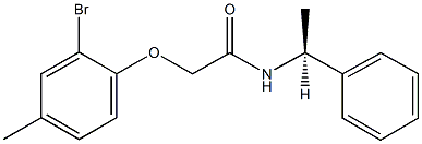 2-(2-bromo-4-methylphenoxy)-N-(1-phenylethyl)acetamide Structure