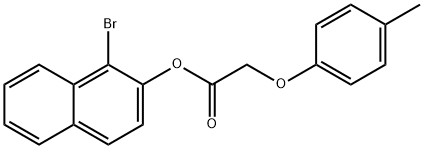 1-bromo-2-naphthyl (4-methylphenoxy)acetate 구조식 이미지