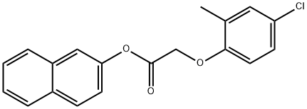 2-naphthyl (4-chloro-2-methylphenoxy)acetate 구조식 이미지